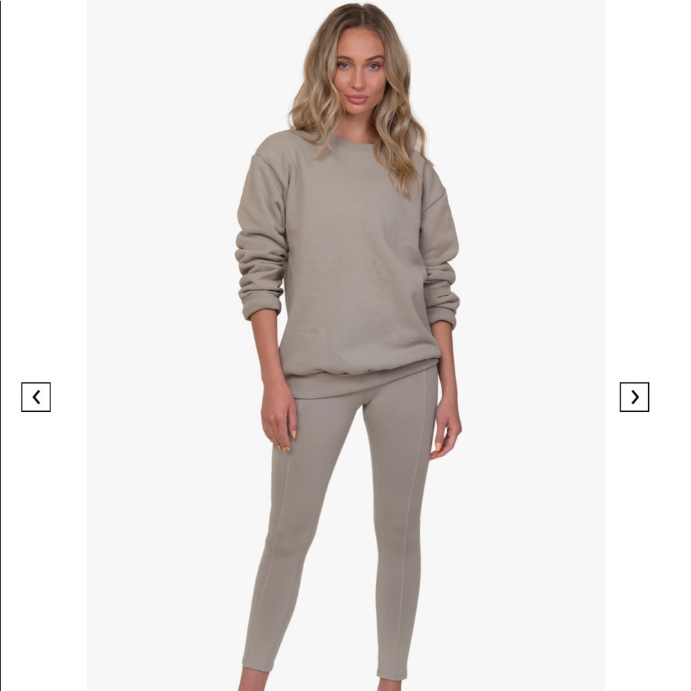 Morgan Stewart Sport Taupe Sweatshirt S